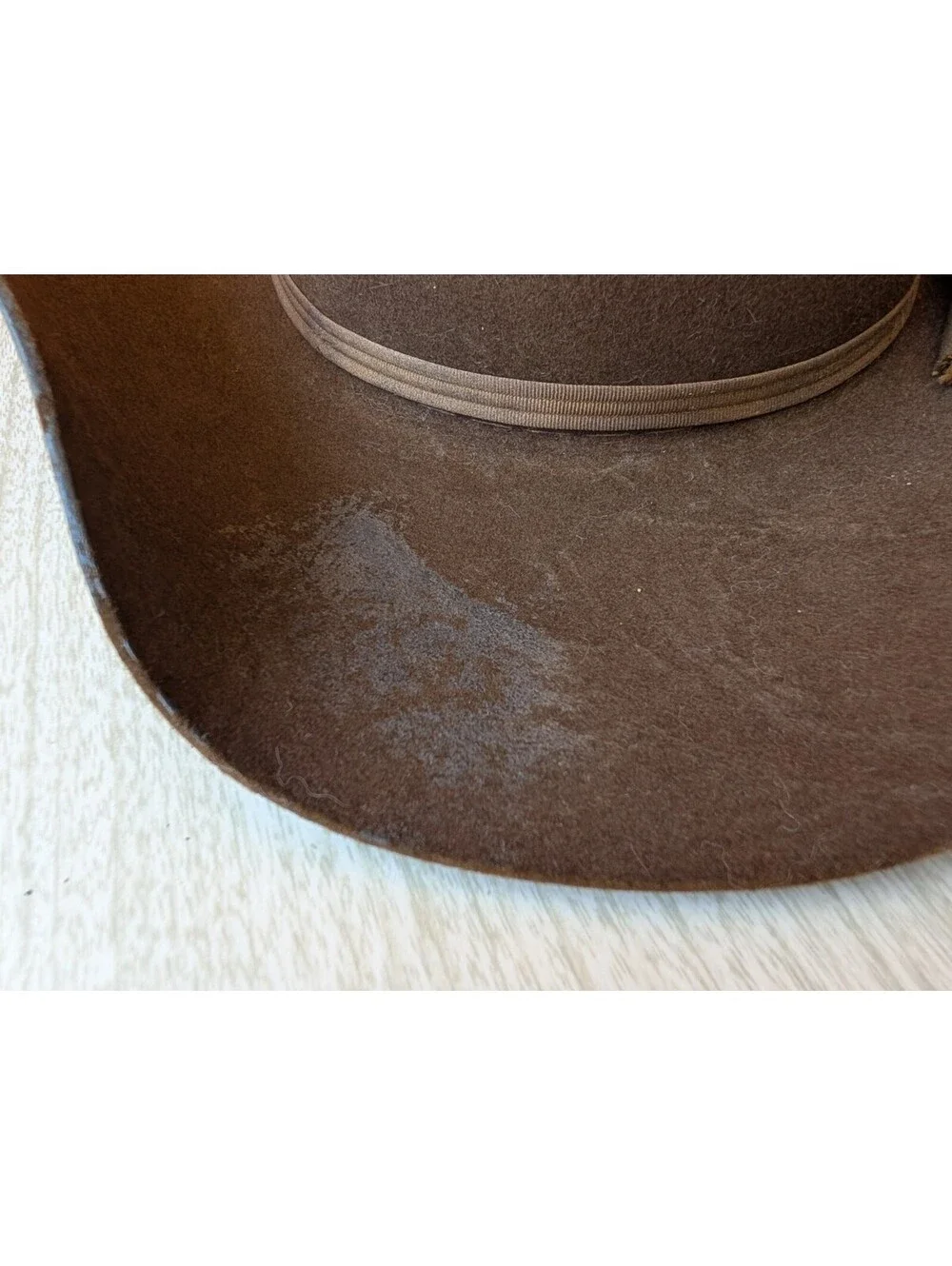 Vintage The Westerners Missoula MT Brown Felt Western Cowboy Hat Size 7–7 1/8...